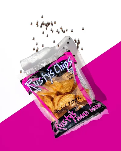 Miniatura 2 de Rusty's Chips - Chips crujientes y saludables para un bocado rápido - Chips sin gluten, sin conservantes, sin OMG, paquete de aperitivos veganos