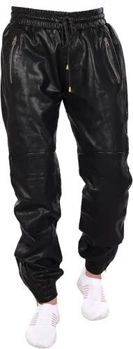 QAWACH Pantalones deportivos de cuero para hombre para ciclistas y ciclistas, pantalones deportivos con cordón, pantalones para niños, pantalones