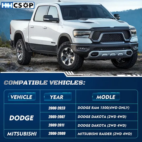 Miniatura 2 de Kit de nivelación delantera de 2 pulgadas para Dodge Ram 1500 4WD 2006-2023, 2005-2011 Dodge Dakota 2WD 4WD, kit de nivelación de suspensión de 2