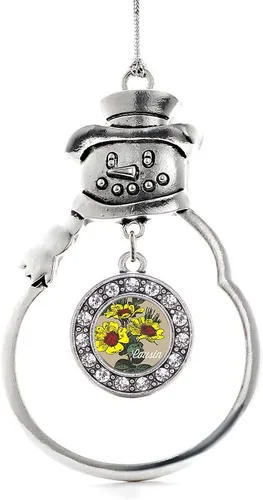 Miniatura 113 de Inspired Silver - Roller Queen - Adorno de Navidad plateado - Adorno circular para árbol de Navidad con circonita cúbica - Decoración colgante