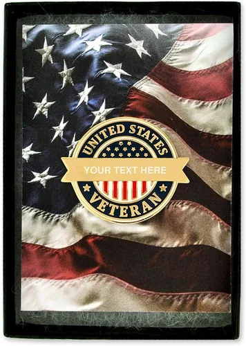 Miniatura 52 de PinMart Pin de veterano – Pin patriótico americano de solapa o sombrero – Orgulloso de ser retirado ejército, marina, fuerza aérea o cuerpo