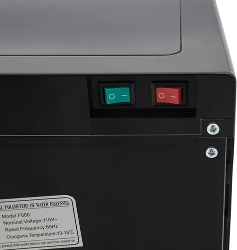 Miniatura 3 de Dispensador de agua de carga inferior de 20 L, enfriador de agua de acero inoxidable de 620 W con luz LED, 3 ajustes de temperatura para el hogar