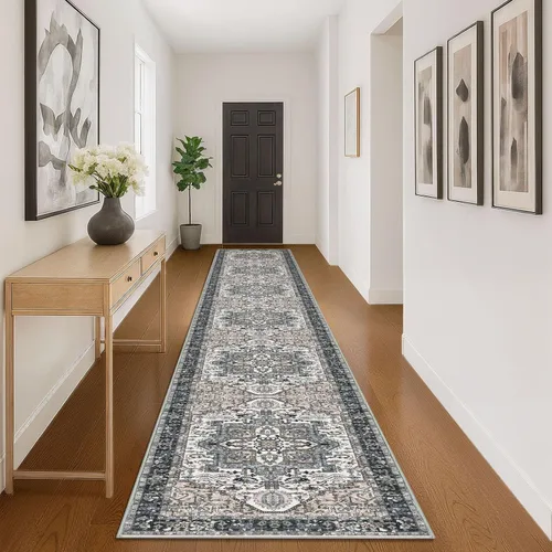 Miniatura 32 de KOZYFLY Alfombra Pequeña de Área 2x3 Pies Alfombras para Entrada Lavable Boho Alfombra de Entrada Antideslizante Tapete de Puerta Interior Entrada