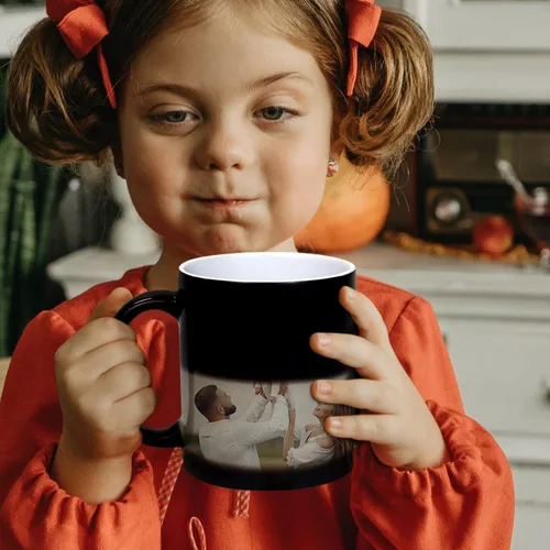 Miniatura 8 de Tazas de Café de Cerámica de Sublimación que Cambian de Color de 11 onzas, Juego de 6 Tazas, Tazas de Porcelana para Espresso, Tazas Mágicas DIY