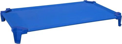 Miniatura 4 de Wood Designs Cunas de guardería apilables para niños, 52 pulgadas, azules, catres para siesta listas para montar para dormir, preescolar, guardería