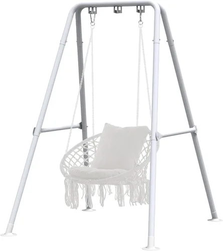 Miniatura 8 de G TALECO GEAR Soporte para silla de hamaca, soporte de hamaca multiusos de acero resistente de 300 libras para interiores y exteriores, silla Negro