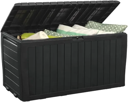 Miniatura 18 de Keter Atlas - Caja de 70 galones – Caja de almacenamiento al aire libre resistente a la intemperie para patio, patio y piscina, construcción