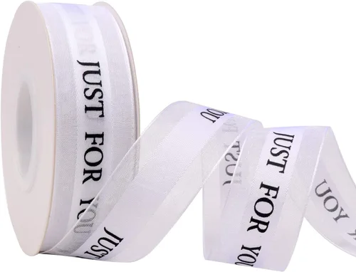 Miniatura 16 de Cinta de gasa marrón de 1 pulgada, cinta Just for You para fiestas de vacaciones, decoraciones de boda, envoltura de regalo de 22 yardas para Marrón