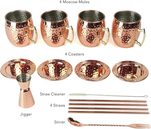 Miniatura 2 de Tazas PG de cobre para cóctel Mula de Moscú