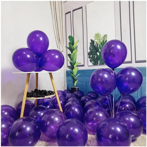 Miniatura 59 de Paquete de 90 globos azul marino de 18 pulgadas, globos grandes azul real para decoraciones de fiestas y eventos