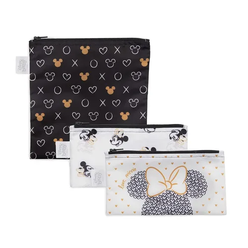 Miniatura 33 de Bumkins - Bolsas reutilizables para snacks, para almuerzo escolar de niños y porciones para adultos, tela lavable, bolsa con cierre de tela