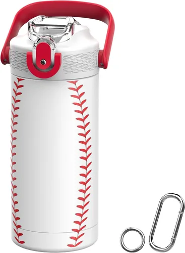 Miniatura 12 de MYFOREST - Botella de agua aislada para niños de 14 onzas / 13.5 fl oz, forro sin olor, 3D Touch No Plastic Taste, Surgical Steel - No Chemical