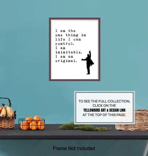 Miniatura 7 de Póster – Decoración artística de pared con cita inspiradora – Impresión motivacional para decoración del hogar para oficina, sala de estar, guarida