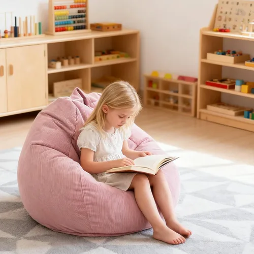 Miniatura 7 de LPMOERA Puf de espuma viscoelástica para niños/adolescentes con relleno redondo para niños, para sala de estar, dormitorio, dormitorio
