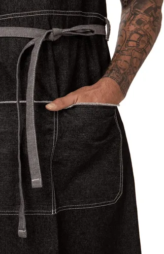 Miniatura 9 de Chef Works Delantal Bronx con cuello redondo
