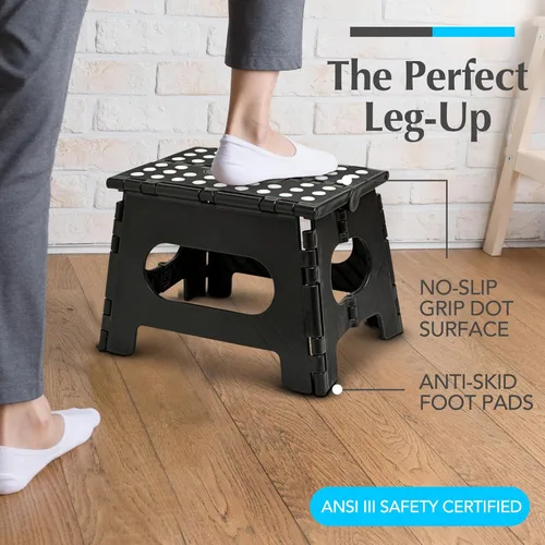 Miniatura 2 de Handy Laundry Taburete plegable de paso - Taburete plegable lo suficientemente resistente para apoyar a adultos y lo suficientemente seguro