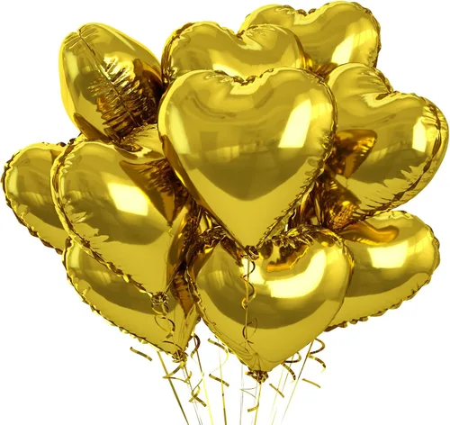 Miniatura 46 de Globos de corazón azul bebé, 10 piezas de globos en forma de corazón azul claro y blanco pastel, globos de papel de aluminio blanco arena crema