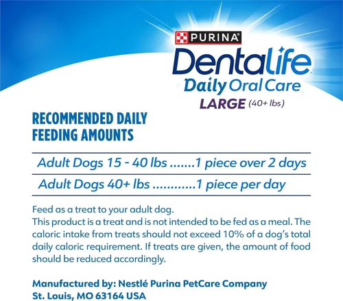 Miniatura 9 de Purina DentaLife - Masticables dentales para perros grandes, hechos en Estados Unidos, para uso diario, bolsa de 18