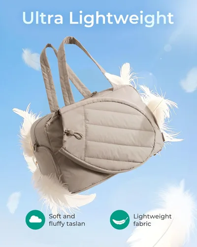 Miniatura 5 de BAGSMART - Bolsa de tenis y gimnasio para mujeres, con compartimento para 2 raquetas, compartimento para zapatos y bolsillo para cosas húmedas