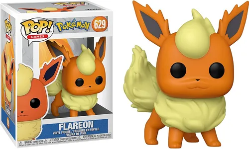 Miniatura 2 de Funko Juegos: Pokémon - Flareon Pop! Figura de vinilo (incluye funda protectora compatible con caja Pop Box) Multicolor 3.75 pulgadas