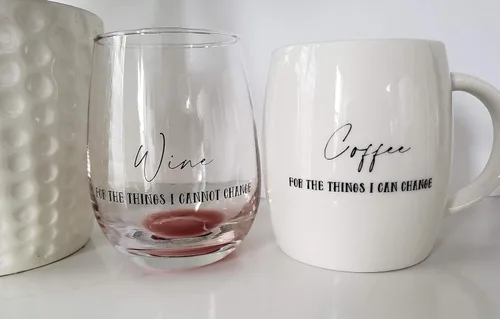 Miniatura 7 de Juego de taza de café de regalo, taza blanca y copas de vino sin tallo para compañeros de trabajo, mejores amigos, profesores, médicos, enfermeras