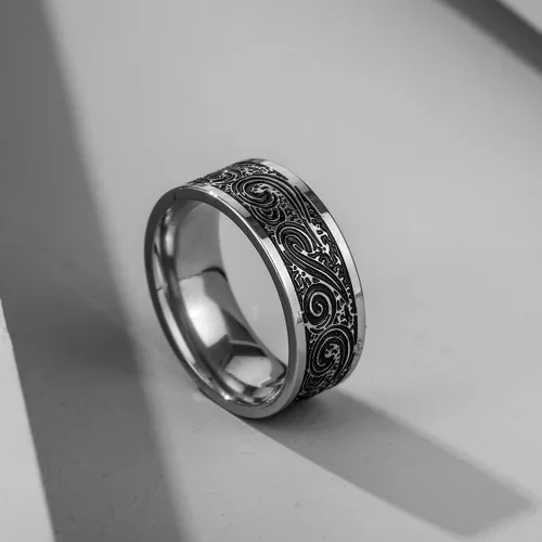 Miniatura 3 de Supra Diamanto 4 anillos de banda lisa para hombres anillos de acero inoxidable para hombres anillos de boda anillos de tótem de boda para hombres