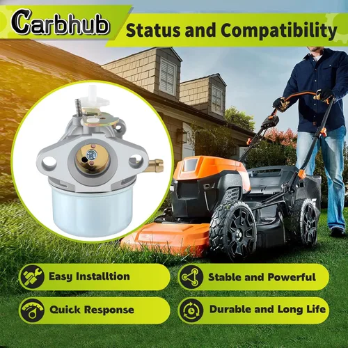 Miniatura 2 de Carbhub 799869 Carburador para cortacésped 792253 498170 499059 799869 Lavadora a presión para cortacésped Rotary 14112 Oregon 50-658 Carb