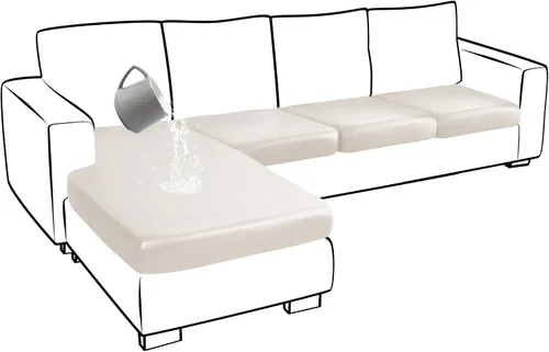 Miniatura 31 de Yates Home Funda de cojín de piel sintética para sofá, impermeable, elástica, para asiento de caravana, sofá biplaza, protector de muebles, funda