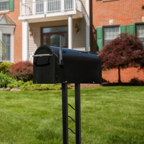 Miniatura 4 de Architectural Mailboxes Montroso - Poste para buzón de acero galvanizado, código de compatibilidad A, MON00BPEC, negro