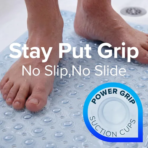 Miniatura 2 de SlipX Solutions - Alfombrilla extra larga y de agarre fuerte para bañera y ducha, para ancianos y niños, de 39 x 16 pulgadas, antideslizante