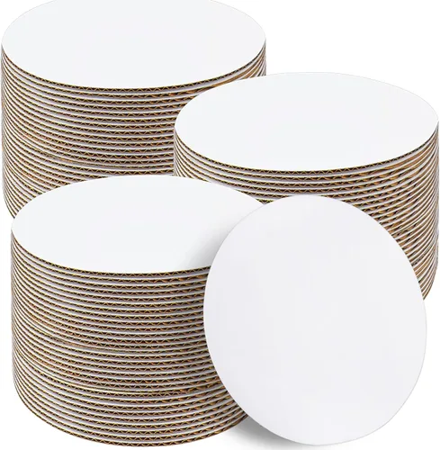 Miniatura 10 de Sudaya Juego de 25 soportes para tartas, 25 soportes para tartas de 15,2 cm redondos, soportes circulares para tartas de cartón, platos desechables