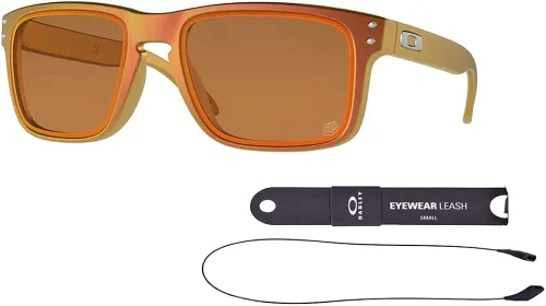Oakley Holbrook OO9102 - Gafas de sol para hombre + correa de paquete + paquete con kit de gafas iWear de diseñador, Claro