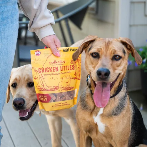 Miniatura 9 de Polkadog Chicken Littles - Golosinas para perros con forma de hueso, pollo, crujientes, totalmente naturales, ingredientes limitados, bocadillos