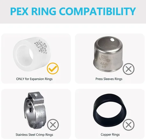 Miniatura 5 de Codo NPT macho de 1/2 x 1/2 pulgadas, accesorios de expansión PEX-A, para accesorios de manguera de tubería PEX, ASTM F1960 (PEX1960097)