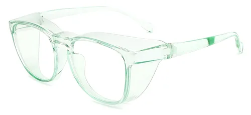 Miniatura 3 de Alsenor Gafas de seguridad antiniebla, gafas protectoras con bloqueo de luz azul, antipolvo, protección UV, para hombres y mujeres (jade)