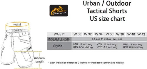 Miniatura 5 de helikon-tex Hombre Urban Tactical Pantalones Cortos 8.5" Taiga Verde