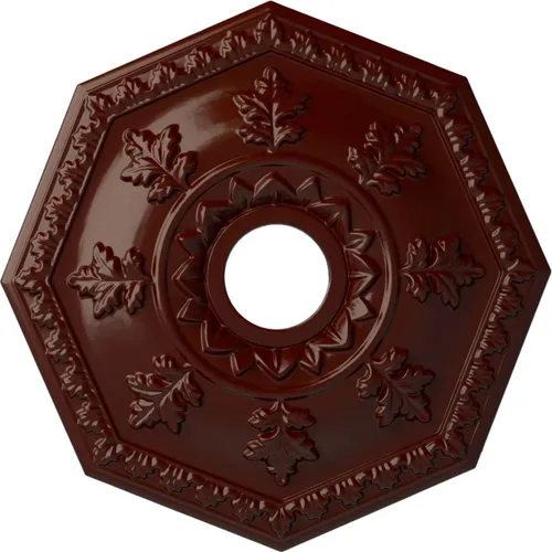 Miniatura 27 de Ekena Millwork CM18NTFCS Nottingham Medallón de techo, cobre flash