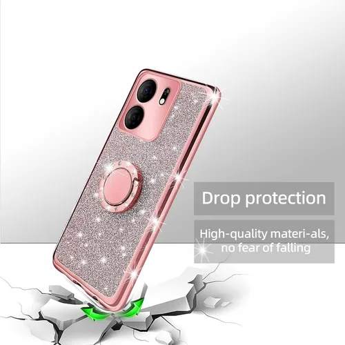 Miniatura 7 de Funda para BLU View 5, BLU View 5, funda para teléfono para mujeres y niñas, con purpurina, suave y transparente, TPU de lujo, bonita funda
