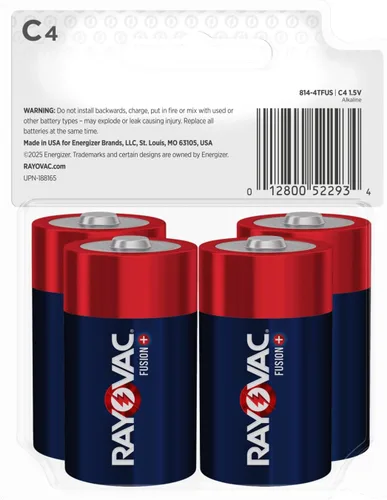 Miniatura 8 de Rayovac Baterías Fusion C (paquete de 4), pilas alcalinas C