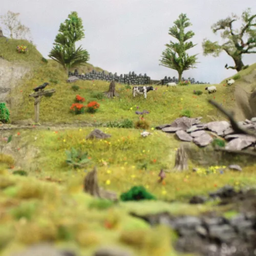 Miniatura 6 de War World Scenics - Pegamento de base de césped estático de 16.9 fl oz para modelos de dioramas de ferrocarril y terreno de guerra