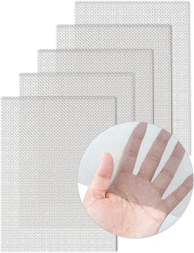 Miniatura 9 de 4 paquetes de malla metálica de 5 mallas de 10" x 14" (25cm x 36cm), malla de acero inoxidable 304 antióxido, malla de alambre resistente