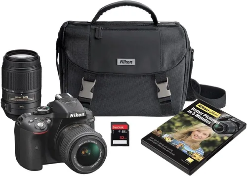 Miniatura 5 de Nikon D5300 24.2 MP CMOS Cámara digital SLR con Wi-Fi incorporado y cuerpo GPS solamente (negro)