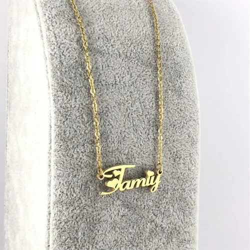 Miniatura 5 de TinyName - Collar con nombre, personalizable, chapado en oro de 18 quilates, para mujer