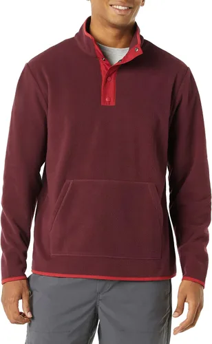 Tienda Essentials Chaqueta de forro polar para hombre con cierre a presión - Colores descontinuados