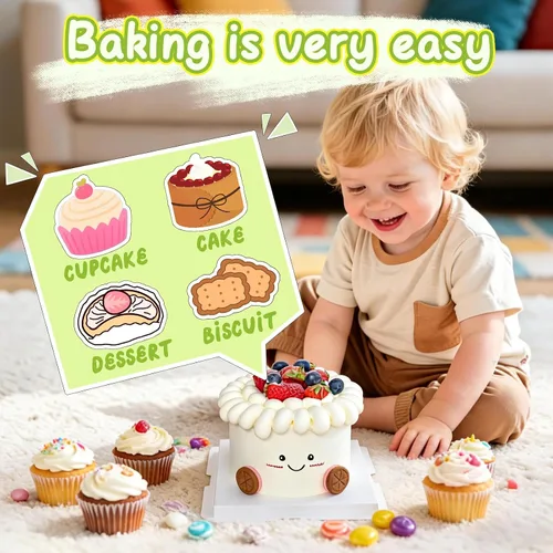 Miniatura 5 de Hendiy - Juego de 5 puntas redondas grandes, acero inoxidable Decoración profesional de la torta, punta de glaseado, para las galletas
