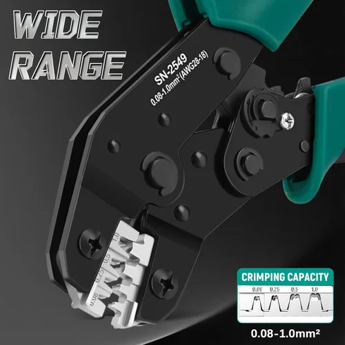Miniatura 7 de Kit de crimpadora de trinquete SN-2549, 2316 piezas de conectores y terminales JST-XH 2.54mm/JST-PH 2.0mm/DuPont, con cabeceras de pines y cable