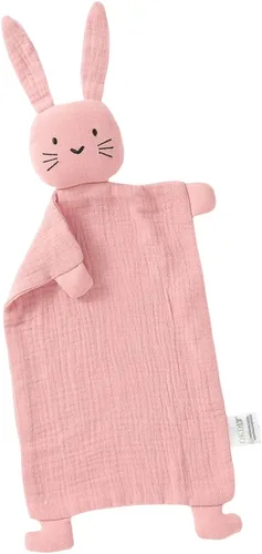 Miniatura 8 de Mantas de conejo de algodón orgánico para bebés, manta de seguridad con forma de conejito para bebés recién nacidos, Lovies para bebés, regalos