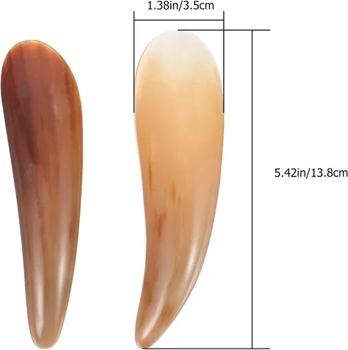 Miniatura 6 de FOMIYES Herramienta de raspado Gua Sha, raspadores de masaje, cuerno de buey, herramienta de masaje de raspado Gua Sha, gran herramienta