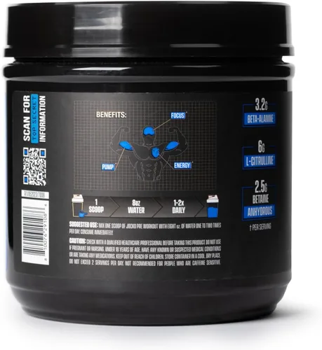 Miniatura 9 de Jocko Fuel Ultimate Polvo Pre-Entrenamiento - Bebida energética en polvo para antes del entrenamiento para hombres y mujeres - Mezcla nootrópica sin