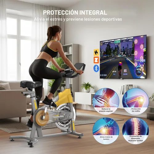 Miniatura 5 de Exercise Bikes for Home,Spin Bike with Adjustable Magnetic,Brake Pad Resistance Silent Belt Drive,350lbs/300lbs Weight Capacity &Upgraded Version